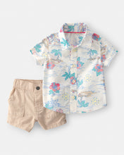 Load image into Gallery viewer, Carter's 2pc Baby Boy Beach Shirt &amp; Shorts Set
