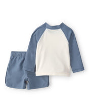 Carregar imagem no visualizador da galeria, Carter's 3pc Baby Boy Palm Tree Long-Sleeve Rashguard Top, Shorts &amp; Hat Swim Set
