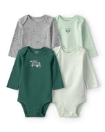 Carter's 4pc Baby Boy Soccer Long-Sleeve Bodysuit Set