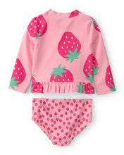 Load image into Gallery viewer, Carter's 2pc Baby Girl Strawberry Rashguard Swim Set
