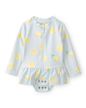 Load image into Gallery viewer, Carter's Baby Girl Lemon Long-Sleeve Rashguard Swimsuit
