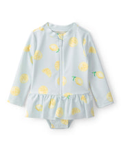 Load image into Gallery viewer, Carter's Baby Girl Lemon Long-Sleeve Rashguard Swimsuit
