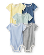 Carter's 5pc Baby Boy Solid Colors Bodysuit Set