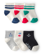 Carter's 6pk Baby Boy Multi-striped Socks