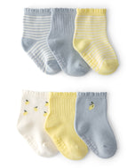 Carter's 6pk Baby Girl Yellow Lemon Socks