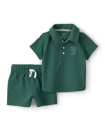 Carter's 2pc Baby Boy Serving Up Smiles Top & Shorts Set