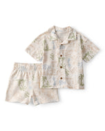 Carter's 2pc Baby Boy Tropical Print Button-front Top And Shorts Set