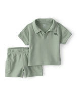 Carter's 2pc Baby Boy Green Cameleon Top And Shorts Set