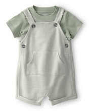 Carregar imagem no visualizador da galeria, Carter's 2pc Baby Boy Green Top &amp; Striped Shortall Set
