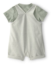 Carregar imagem no visualizador da galeria, Carter's 2pc Baby Boy Green Top &amp; Striped Shortall Set
