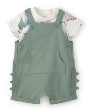 Cargar imagen en el visor de la galería, Carter's 2pc Baby Boy Dinosaur Print Top &amp; Shortall Set
