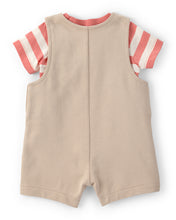 Carregar imagem no visualizador da galeria, Carter's 2pc Baby Boy Striped Top &amp; Brown Shortall Set
