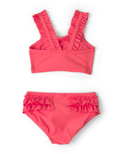 Carregar imagem no visualizador da galeria, Carter's 2pc Baby Girl Red/Orang Swimsuit &amp; Cover-Up Set
