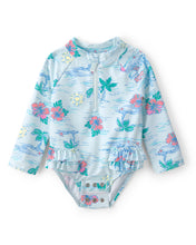 Load image into Gallery viewer, Carter's Baby Girl Beach Long-Sleeve Rashguard Swimsuit
