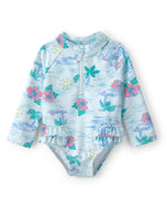 Carter's Baby Girl Beach Long-Sleeve Rashguard Swimsuit