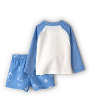 Carregar imagem no visualizador da galeria, Carter's 2pc Baby Boy Going With The Flow Long-Sleeve Top &amp; Shorts Swim Set
