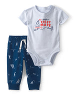 Carter's 2pc Baby Boy Blue Daddy's First Mate Bodysuit and Pants Set