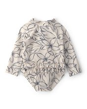 Load image into Gallery viewer, Carter's 2pc Baby Girl Floral Long-Sleeve Swimsuit &amp; Hat Set
