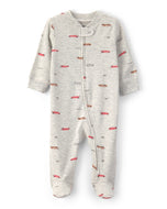 Carter's Baby Boy Race Car Print 2-Way Zip-Up Footie Coverall