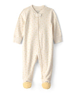 Carter's Baby Neutral Bee Print 2-Way Zip-Up Footie Coverall
