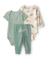 Carter's 3pc Baby Boy Dino Bodysuits & Pants Set