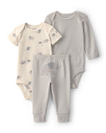 Carter's 3pc Baby Boy Elephant Print Bodysuits & Pants Set