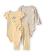Carter's 3pc Baby Neutral Bee Print Bodysuits & Pants Set