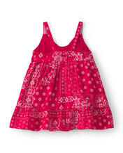 Load image into Gallery viewer, Oshkosh Baby Girl Red Bandana Print Dress Set
