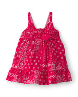 Oshkosh Baby Girl Red Bandana Print Dress Set