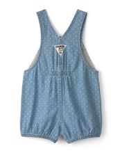 Load image into Gallery viewer, Oshkosh Baby Girl Denim Polka Dot Shortall
