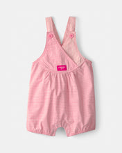 Load image into Gallery viewer, Oshkosh Baby Girl Pink Gingham Shortall
