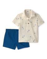 Carter's 2pc Baby Boy Palm Trees Print Top & Shorts Set
