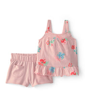 Load image into Gallery viewer, Carter's 2pc Baby Girl Floral Sleeveless Top &amp; Shorts Set
