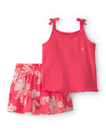 Carter's 2pc Baby Girl Orange Floral Top & Skirt Set