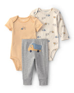 Carter's 3pc Baby Boy Construction Bodysuits & Pants Set