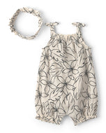 Carter's 2pc Baby Girl Floral Sleeveless Romper & Headband Set