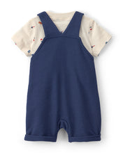 Afbeelding in Gallery-weergave laden, Carter's 3pc Baby Boy Navy Blue Overall &amp; Hat Set
