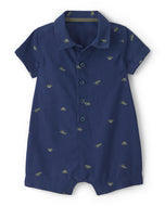 Carter's Baby Boy Navy Dinosaur Print Romper