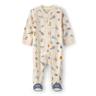Carter's Baby Boy Sport's Print 2-Way Zip-Up Footie Coverall
