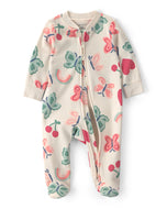 Carter's Baby Girl Butterfly Print 2-Way Zip-Up Footie Coverall
