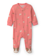 Carter's Baby Girl Dog Print 2-Way Zip-Up Footie Coverall