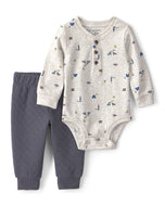 Carter's 2pc Baby Boy Camping Print Long-Sleeve Bodysuit & Pants Set