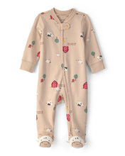Carregar imagem no visualizador da galeria, Carter's Baby Boy Barn Animals Print 2-Way Zip-Up Footie Coverall
