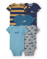 Carter's 5pc Baby Boy Train Print Bodysuit Set