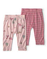 Carter's PurelySoft 2pc Baby Girl Pink Woodland Print Pants Set
