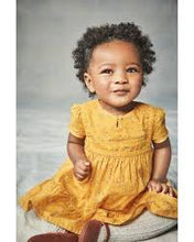 Load image into Gallery viewer, OshKosh Baby Girl Golden Floral Print Tiered Dress
