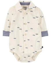 Afbeelding in Gallery-weergave laden, OshKosh Baby Boy Car Print Long Sleeve Bodysuit Shirt
