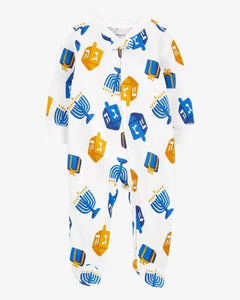 Carter's Baby Hanukkah 2-Way Zip Cotton Coverall Sleep & Play Pajamas