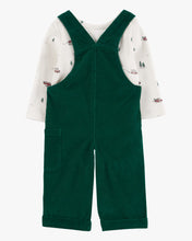 Cargar imagen en el visor de la galería, Carter&#39;s 2pc Baby Boy Green Overall and Tee Set
