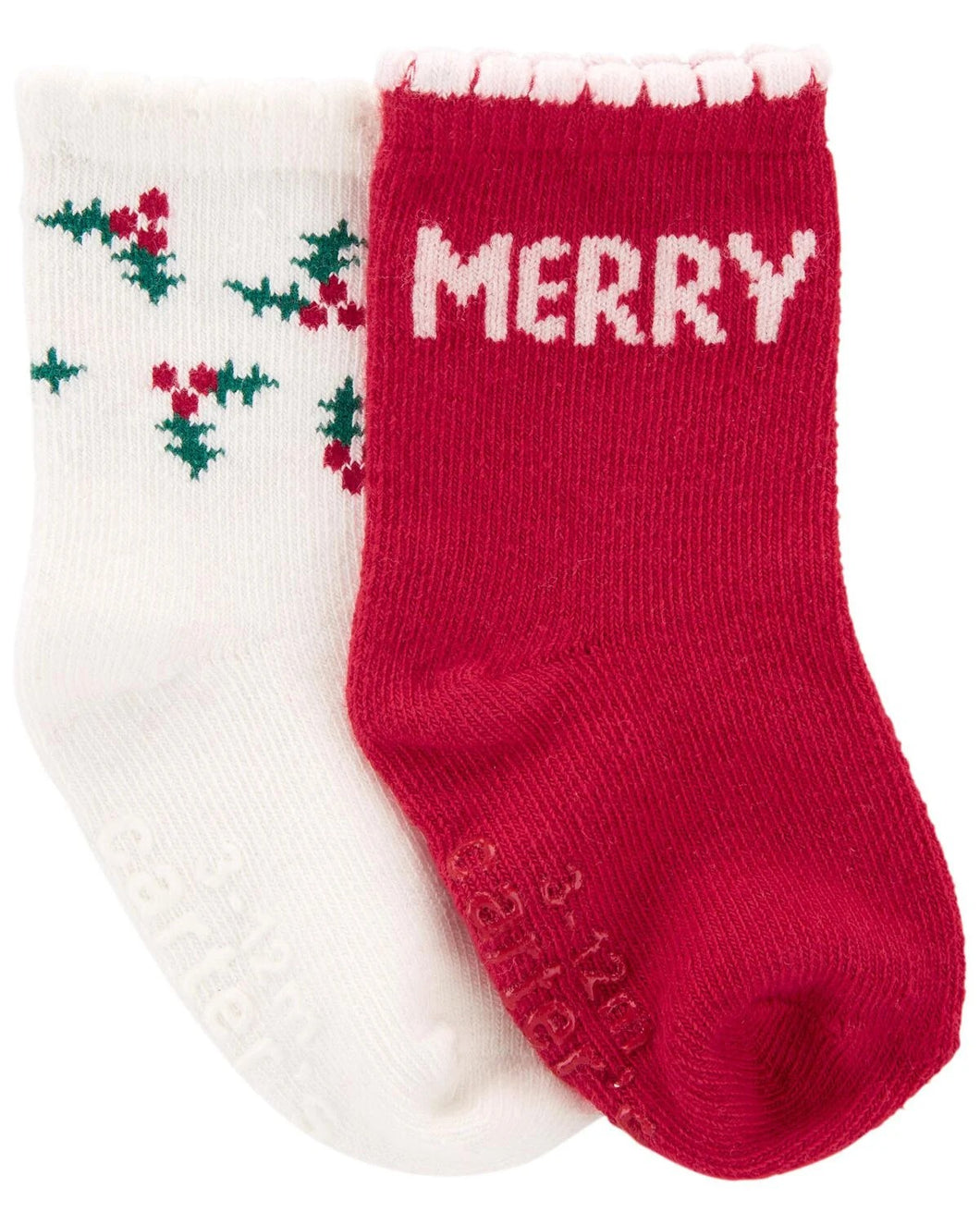 Carter's 2pk Baby Neutral Christmas Socks